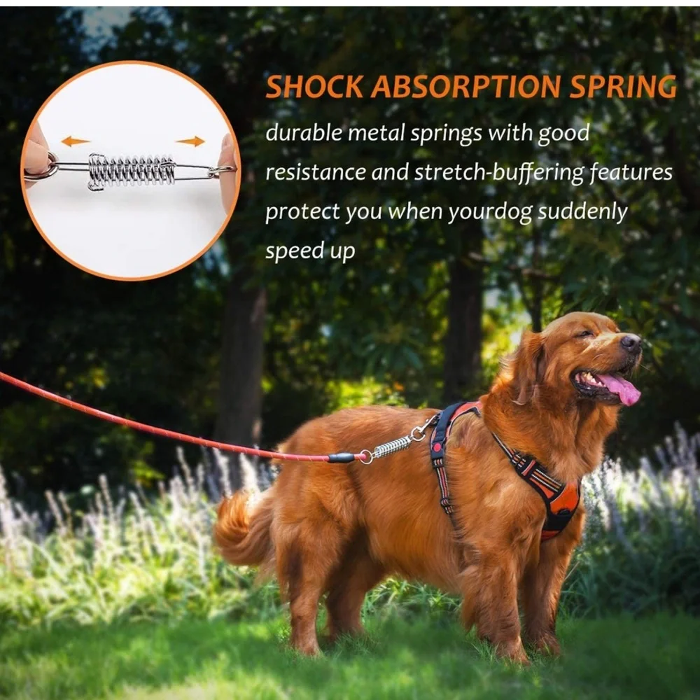 No Pull Dog Harness Leash Set, Reflective Adjustable Soft Padded Dog Vest